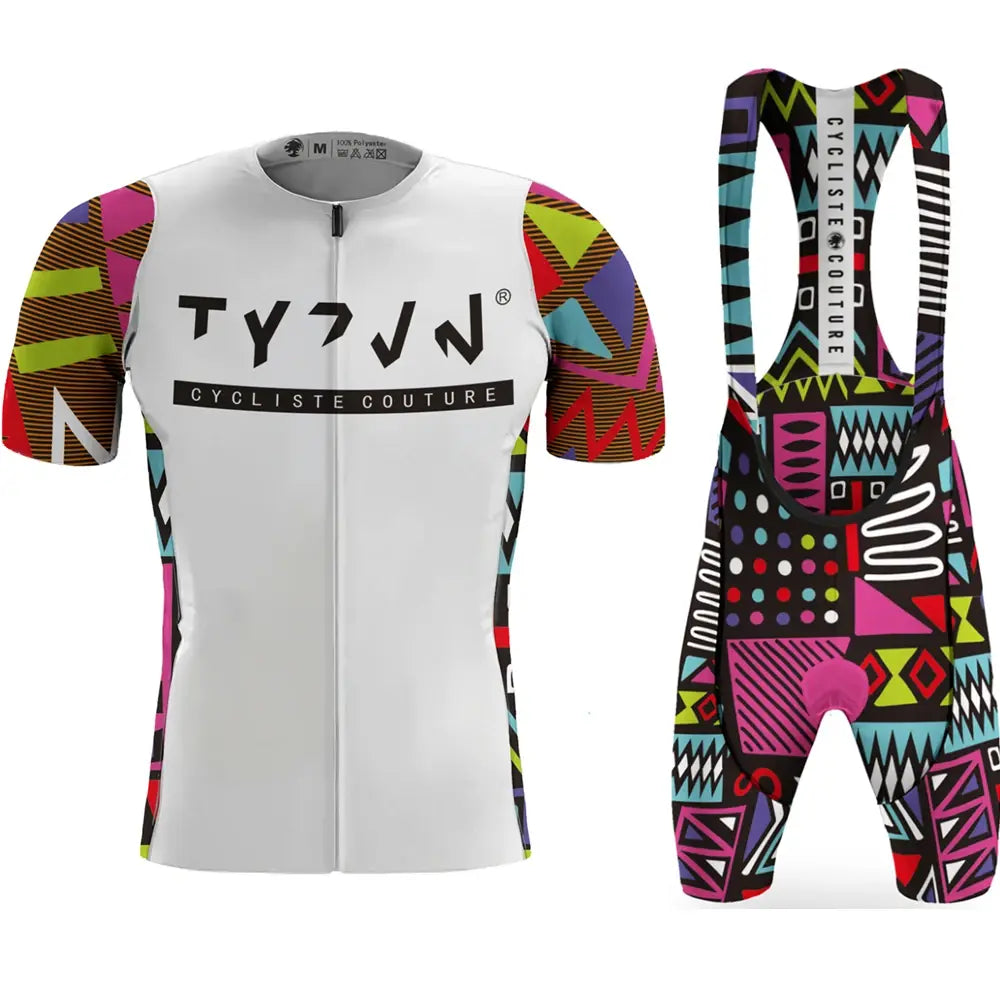 Tyzvn cycling jersey team men’s summer road set