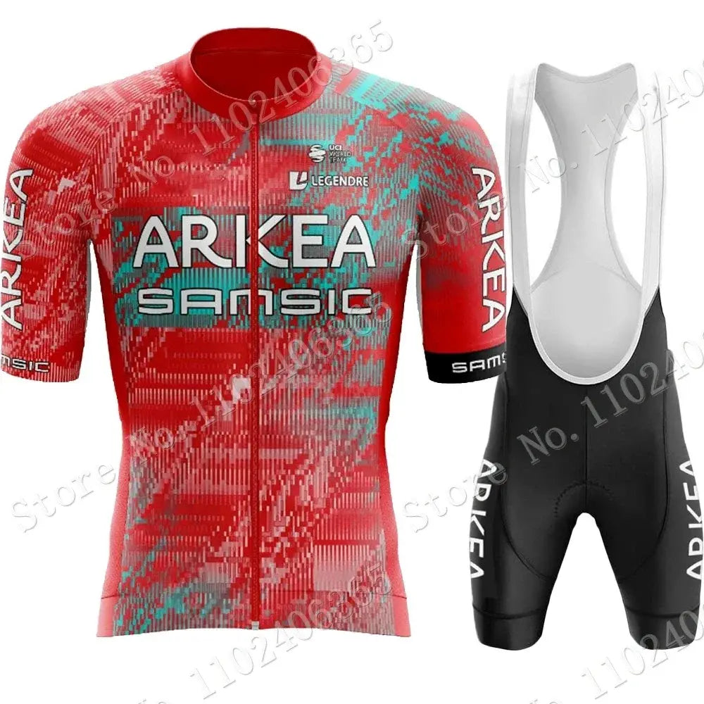 Team Arkea Cycling Jersey 2023 Set Short Sleeve Men